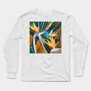 Pastel Birds in Paradise Long Sleeve T-Shirt